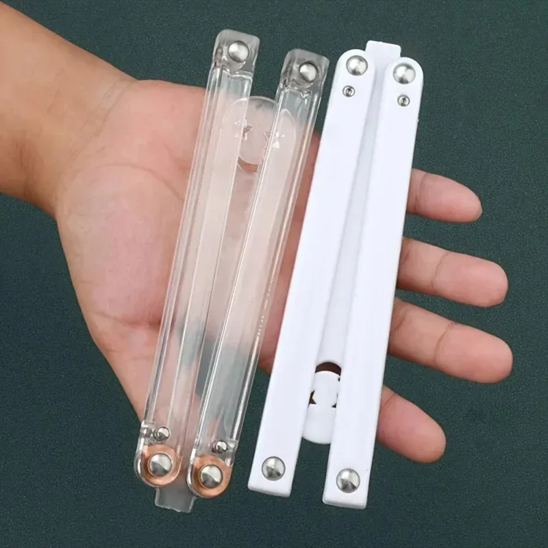 Unedged Butterfly Folding Knife Prop Plastic Training Toy for Cosplay Dress Up Handshake Props Simulation Model Game Accessory