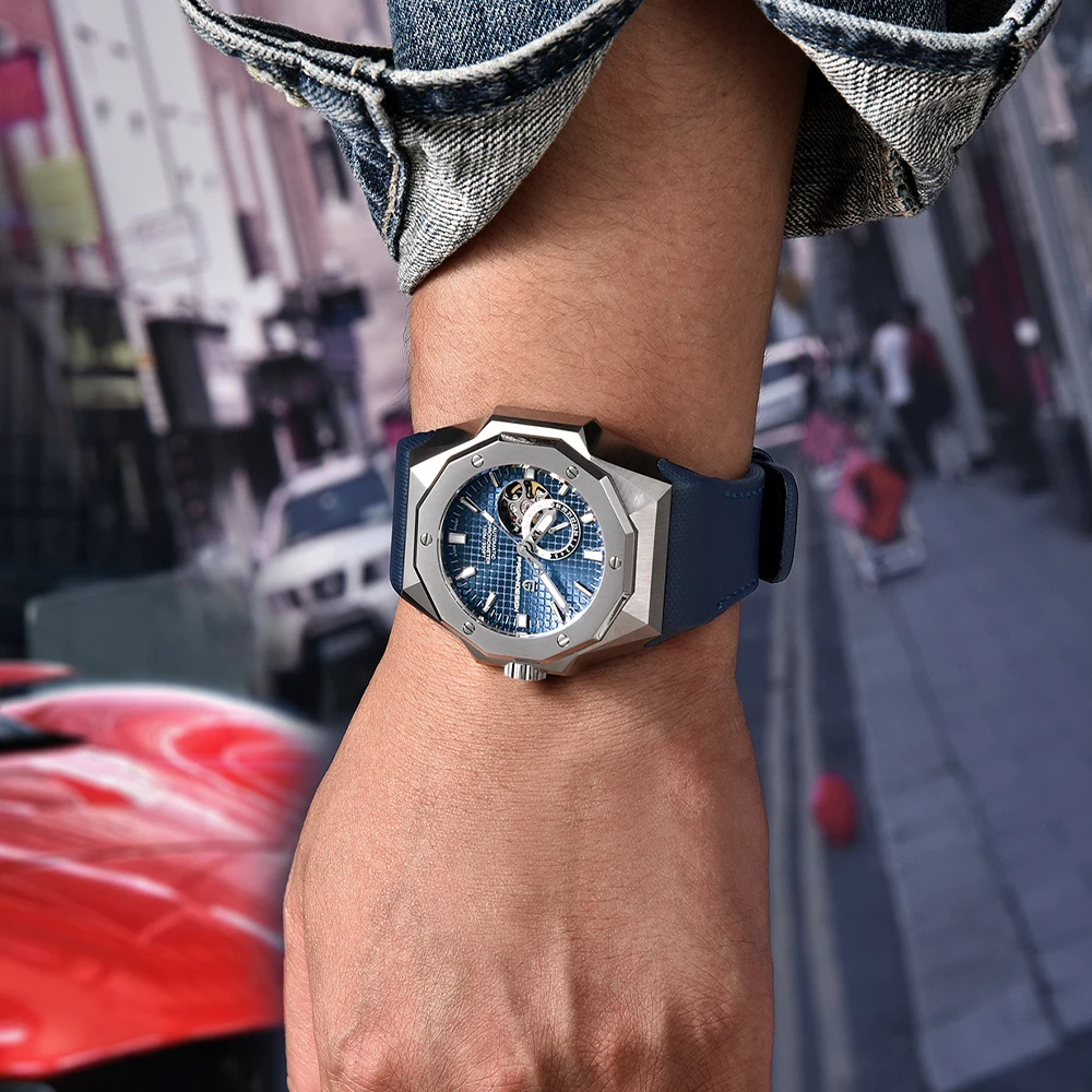 2023 PAGANI DESIGN 47MM Men Automatic Watches Stainless Steel NH39 Movement Sapphire 100M Waterproof Wristwatch Watch for Men