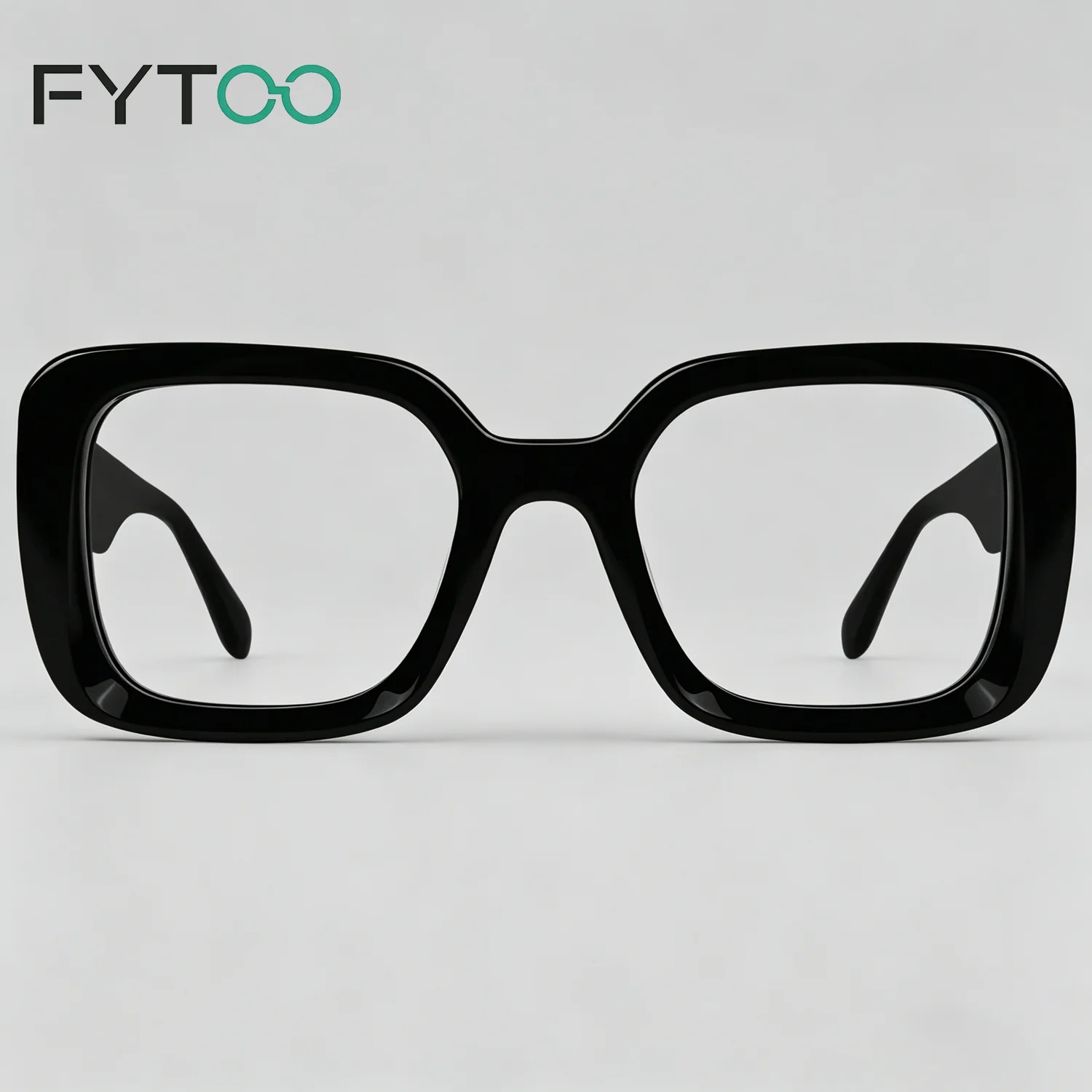 

Очки FYTOO Chunky Square Acetate | Ретро-оправы для очков с толстой оправой для мужчин и женщин 1660