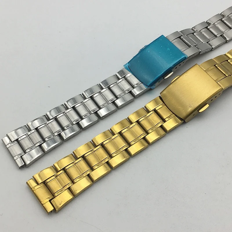 12mm 14mm 16mm 18mm 20mm 22mm 304L 스테인레스 스틸 시계 스트랩 교체 범용 방수 시계 팔찌 액세서리