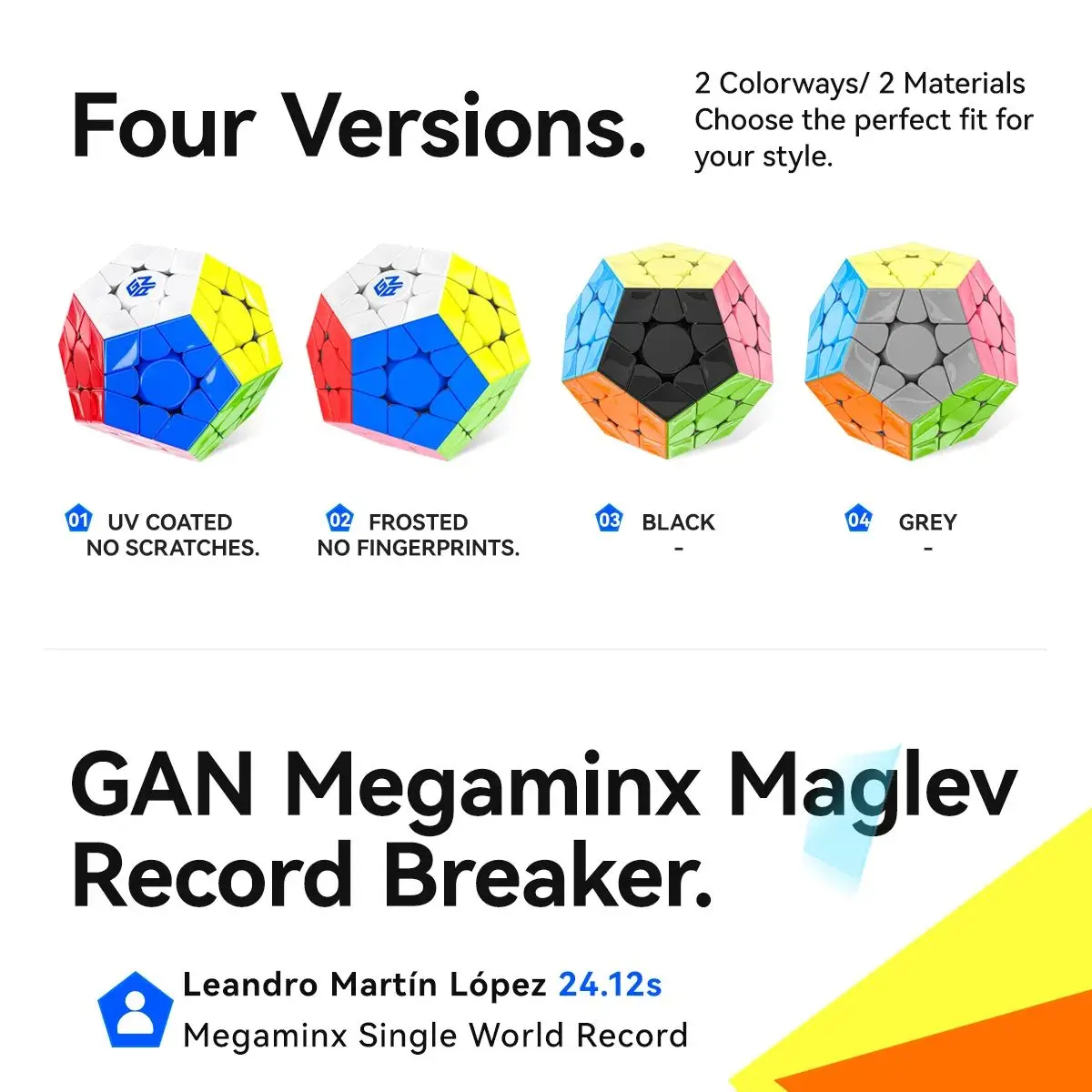 GAN Megaminx Maglev 3x3 magnetyczna szybka kostka bez wklejenia profesjonalna magiczna kostka dwunastostronne Speedcube kręcone Puzzle zabawki