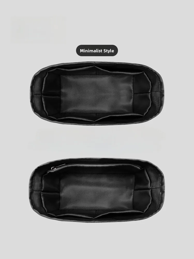 حقيبة بطانة داخلية خفيفة الوزن من النايلون المجوف لحقيبة شانيل 25ss ذات الحزام المزدوج، منظم تخزين بلون نقي مصنوع يدويًا #5