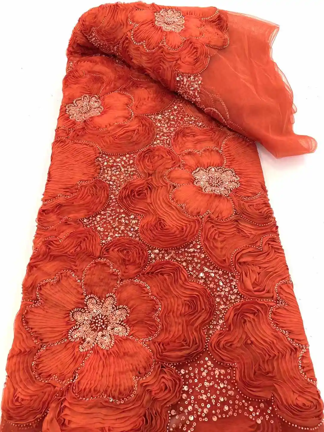 2025 ใหม่แอฟริกันภาษาฝรั่งเศสคําไนจีเรีย High End ลูกไม้ผ้าลูกปัดตาข่ายสําหรับเย็บปักถักร้อยงานแต่งงานเจ้าสาวเย็บชุด