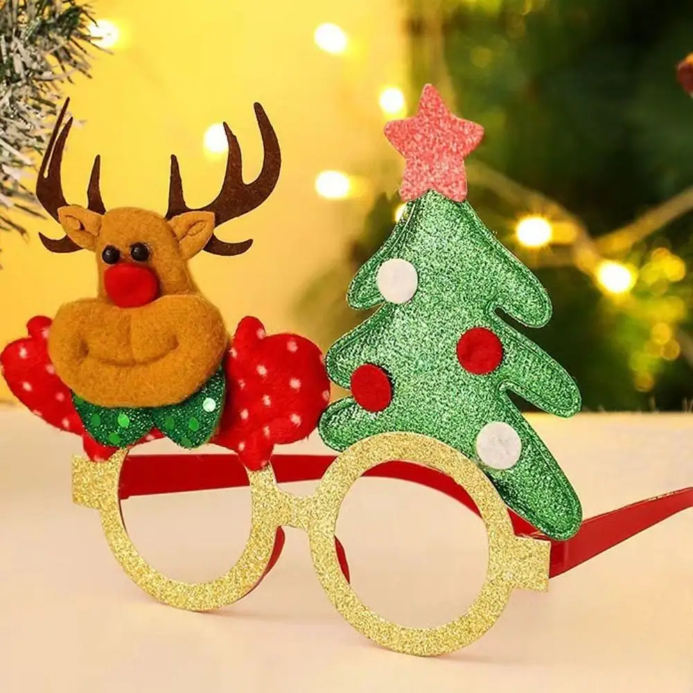 

Fashion Gift Adults Cute Frame Holiday Photo Prop Children's Glasses Christmas Decorations Elk Glasses