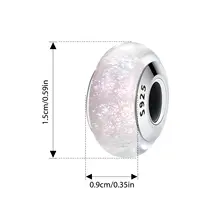 Sterling Silver Murano Glass Beads #5