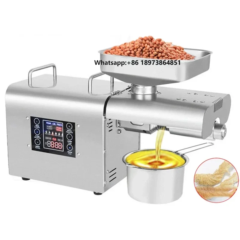 

Oil Press Machine Oil Extractor Organic Olive Home Grade Automatic Temperature Electric Stainless Steel Appliance