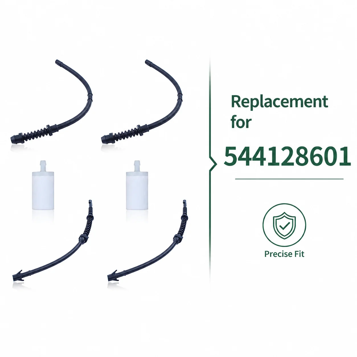 Fuel Line Return Hose Fuel Filter Kit for Husqvarna 435E 440E 445E 450E Jonsered CS2240S CS2245 OEM 544129701 Replacement Parts
