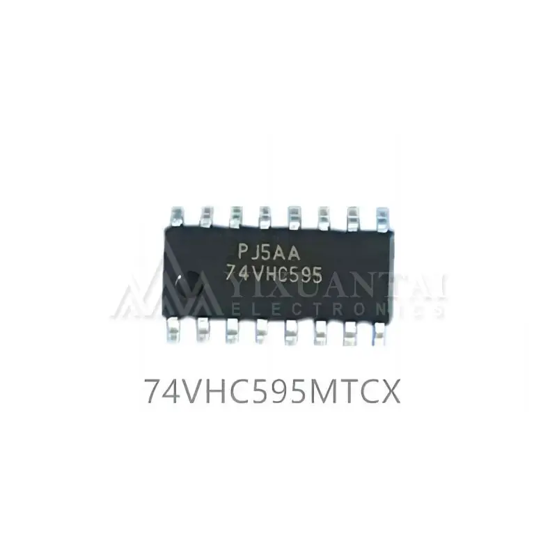 10pcs/Lot 74VHC595MTCX 74VHC595 Shift Register Single 8-Bit Serial to Serial/Parallel 16-Pin TSSOP T/R  New