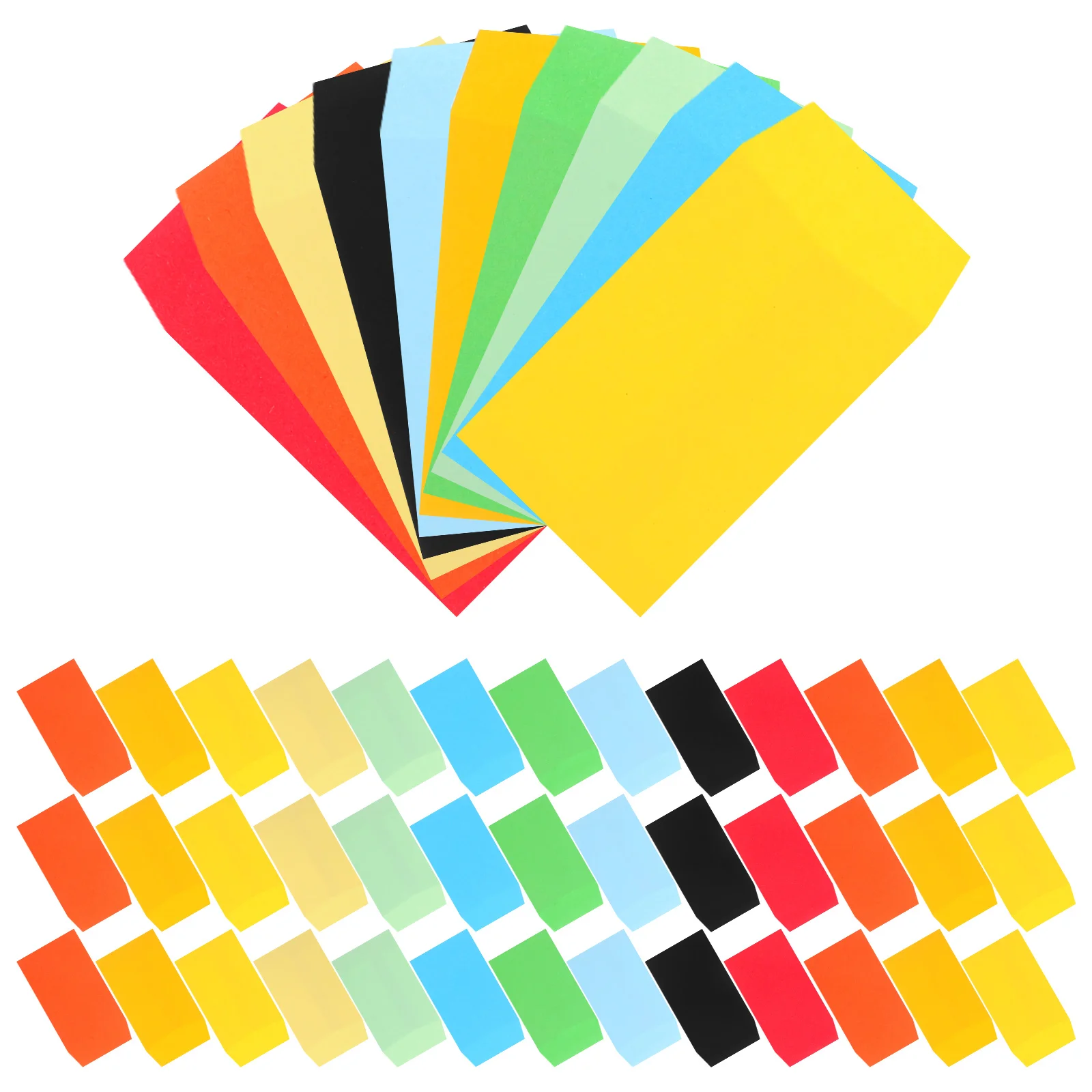 

50Pcs Chinese Style Colored Blank Small Envelopes - Ideal for Cards Packing, Cash Storage & DIY Crafts, Office/Home Supplies