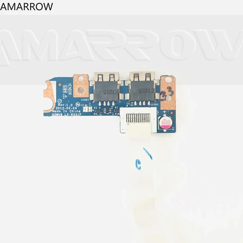 Placa USB Original para ACER V3-571G V3-571 V3-551G V3-551 e1-531 Q5WV1 Q5WV8 E1-531 E1-571G LS-7911P LS-8331P