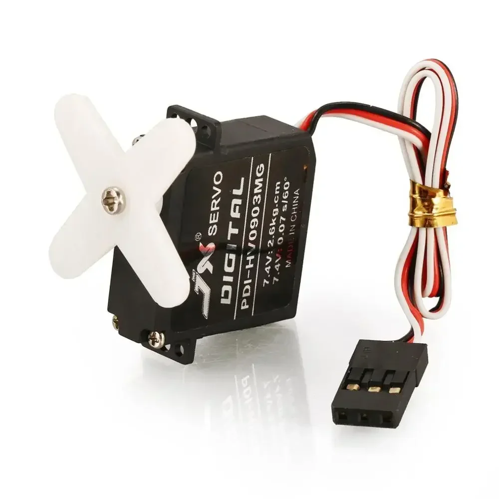 JX PDI-HV0903MG 2,6 kg Mini Coreless Servo Digital Metal Gear DC6 ~ 7,4 V Micro Motor für RC Auto Starrflügel Flugzeug Racing Drone Teil