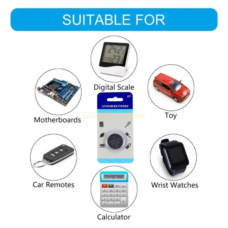 F62C Hiệu suất đáng tin cậy CR2032 CR2025 CR2016 Pin 3V để sử dụng hàng ngày