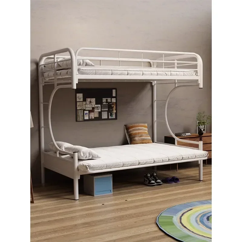 sofa change  dual-purpose bed upper and lower bunk sofa folding up and down bunk bed high and low iron elevated