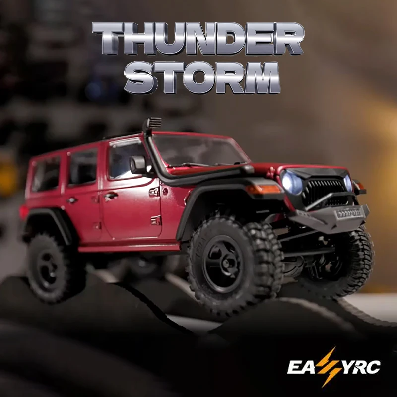 Eazyrc 1:18 scale Thunder Storm 2.4G RC Simulation Four-wheel Drive climb Off Road vehicle Remote Control children's adult toy