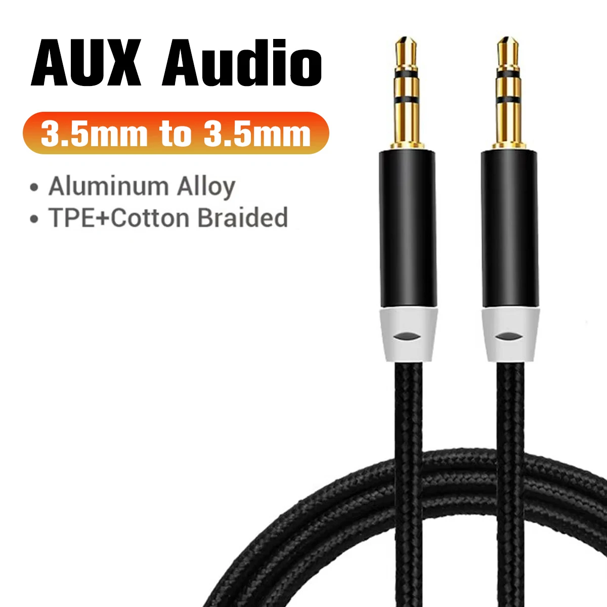 3.5mm to 3.5mm AUX Audio Cable 3.5mm Jack Speaker Cable for JBL Headphones Car for Samsung for Xiaomi for Redmi MP3 AUX Cord