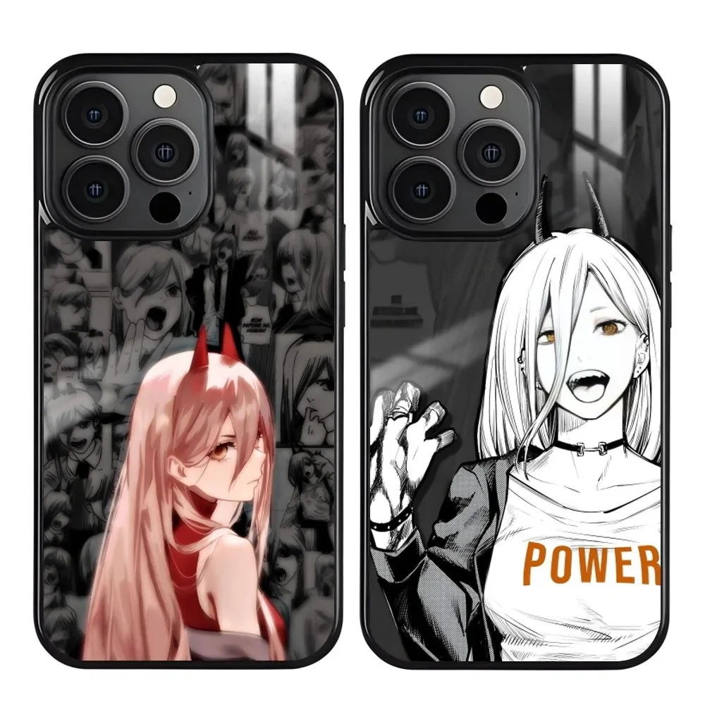 

C-Chainsaw M-Man Cool Comic Art Phone Case For iPhone 16 15 14 13 12 11 Pro Max Plus Mini Magnetic Magsafe Wireless Charging