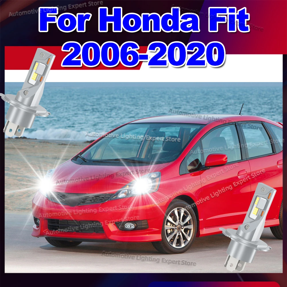 

2PC LED Lights 180W Headlight Bulb Wireless For Car Lamp CSP For Honda Fit 2006-2020 2007 2008 2009 2010 2011 2012 2013