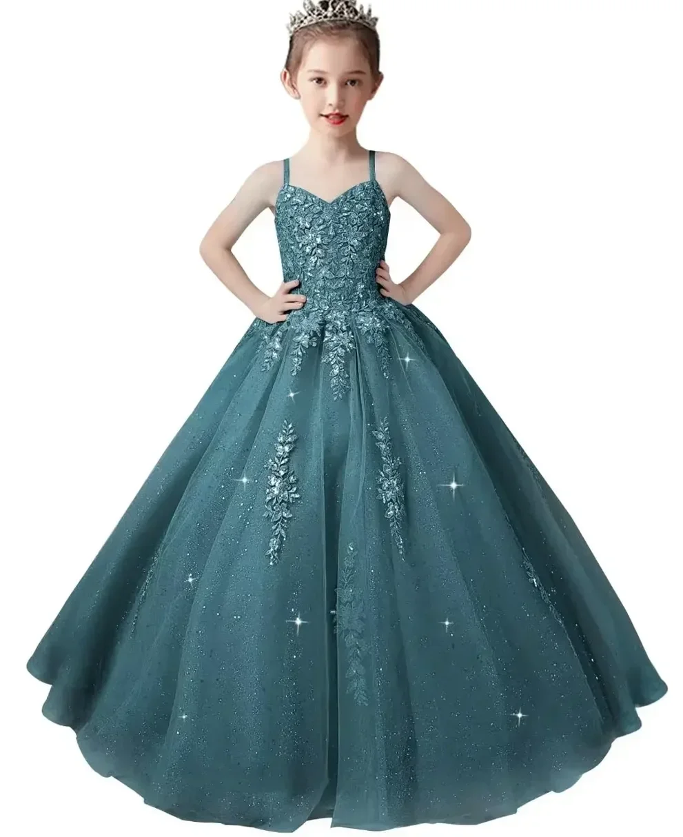 abiti-da-ragazza-di-fiori-per-matrimoni-appliqued-tull-pageant-first-comunione-dress-toddler-girls-abiti-da-festa-formali