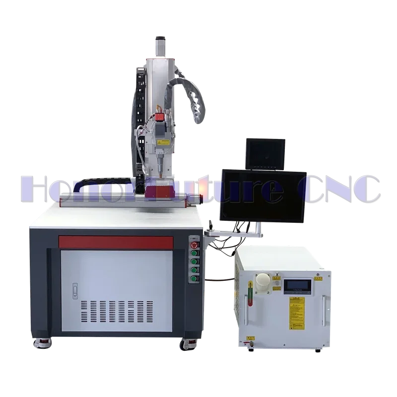 1500W Platform 4 Axis Automatic Laser Welding Machine 3 Axis With Rotary Fixture Lithium Battery Laser Welding Machine