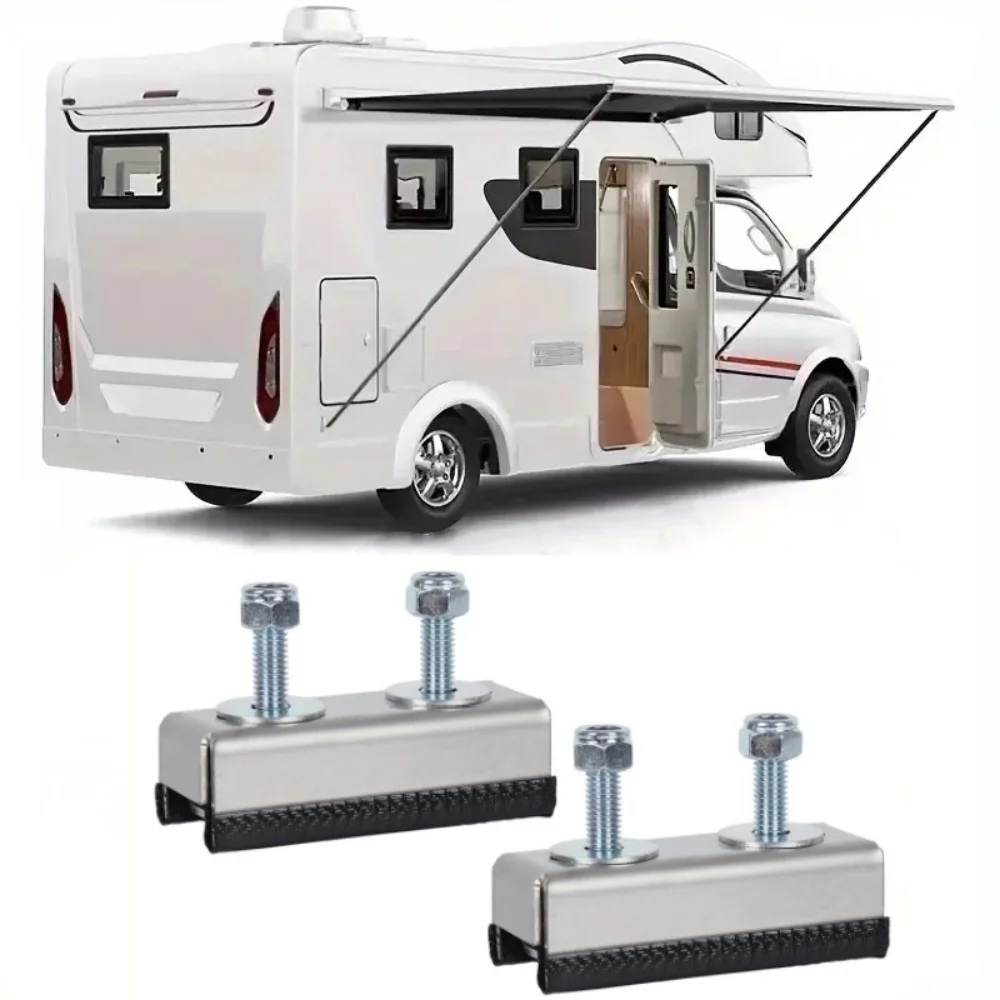 2Packs Roof Rack Mount Kits Stainless Steel  Boat Van Roof Rail Mounting Brackets For Fiat Ducato Peugeot Boxer Citroen Relay