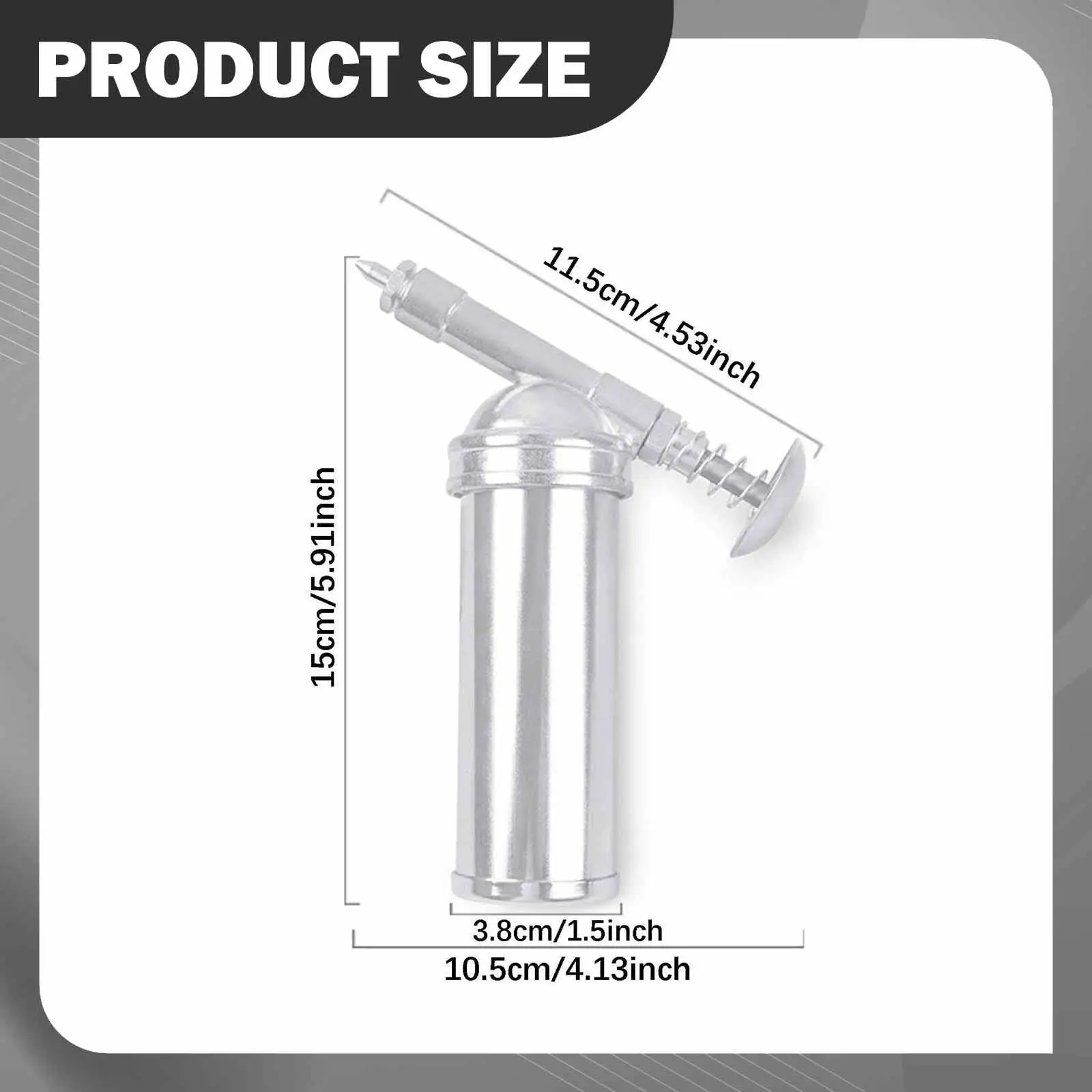 Mini Tool, Sturdy, Multipurpose Small Compact Universal 85cc for Most Vehicles Manual Lubricant Dispenser Push Type Nozzle