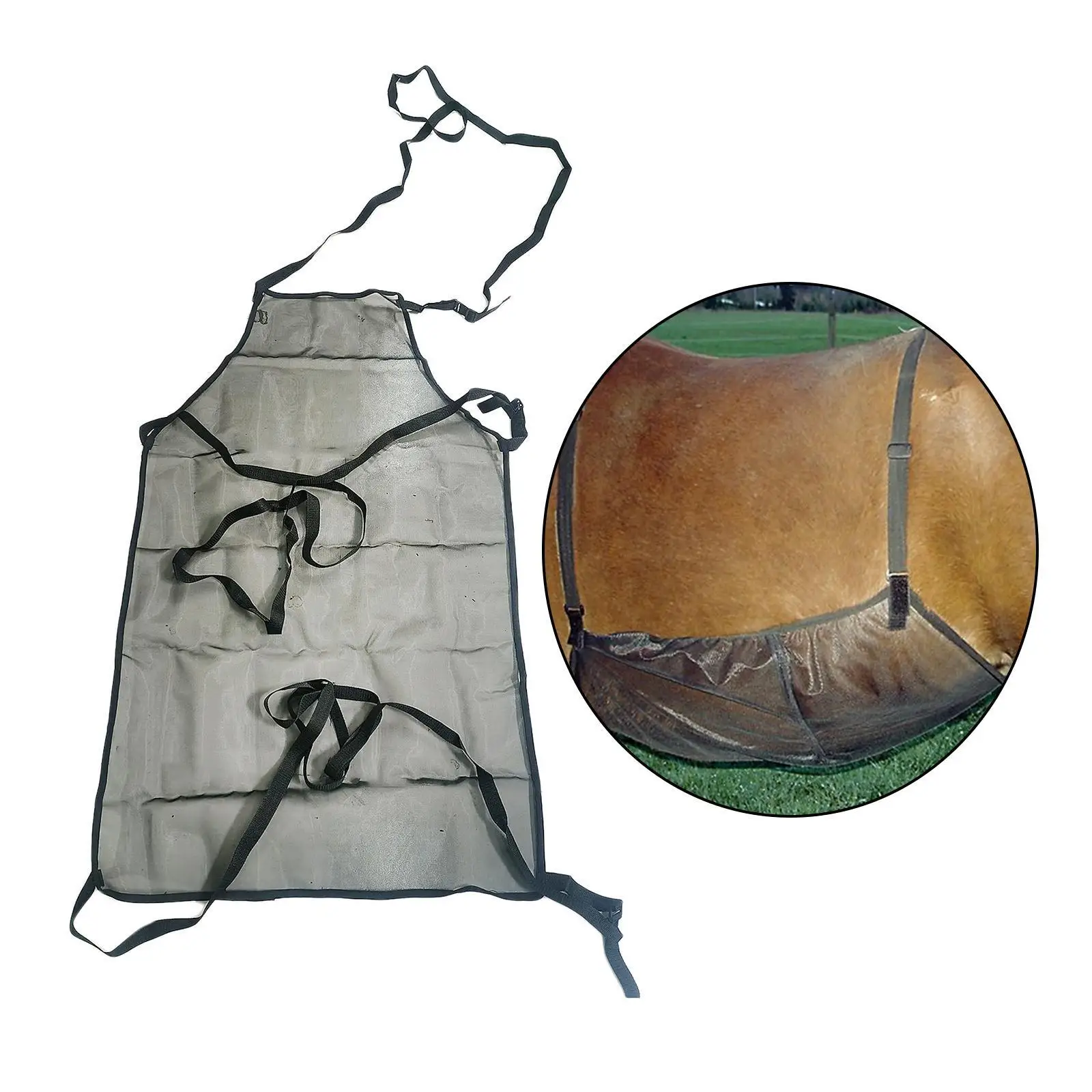 Fly Sheets For Horses Adjustable Breathable Mesh Equine Fly Sheet Equine Wraps For Livestock Garden Backyard Farm Patio Family