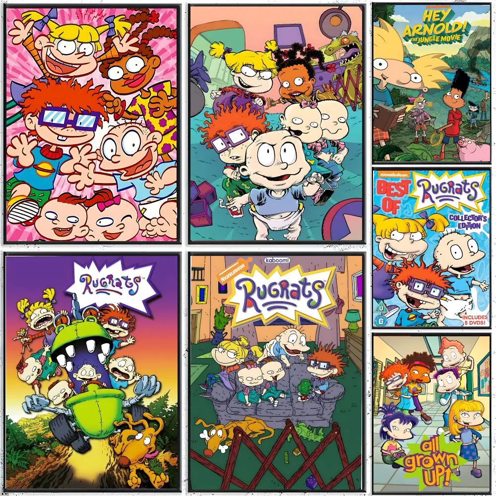 animation cartoon R‑Rugrats Poster Modern Indoor Wall Decor & Aesthetic Home Space Design
