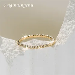 14K Gold Filled Sparkle Stacking Ring Handmade Band Ring Boho Minimalism Jewelry Ring Dainty Tarnish Resistant Jewelry