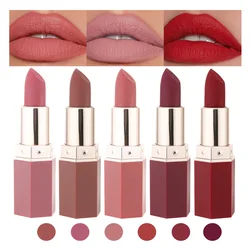 HANDAIYAN Velvet Matte Lipstick Lips Makeup Nude Lip Stick Make Up Cosmetics Foggy Smooth Matt Tint Lip Balm Cream Pigment