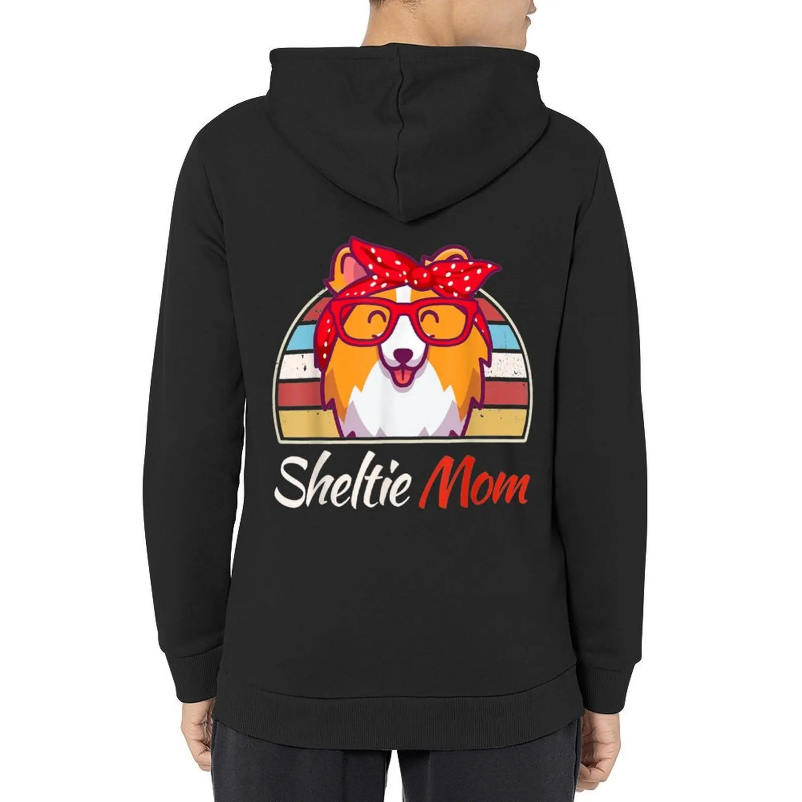 

Sheltie Mom Sheetland Sheepdog Gifts Shelty Dog Hoodie men wear aesthetic clothing men's sweat-shirt pullover hoodies