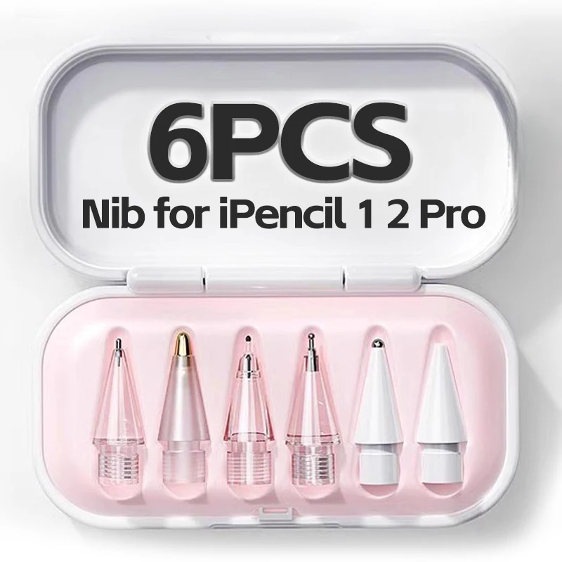 Embouts de crayon remplaçables pour Apple Pencil 1 2 3, capuchon de protection en Silicone souple, stylet pour écran tactile, pointes pour iPencil 1 2, 4/6 pièces