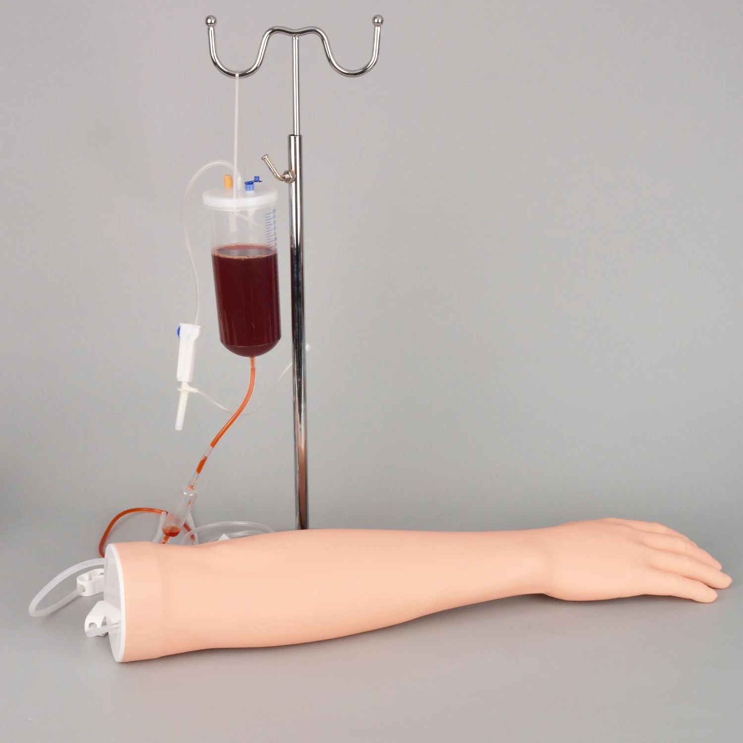 Budget IV Injection Training Arm Kit With Iron Stand