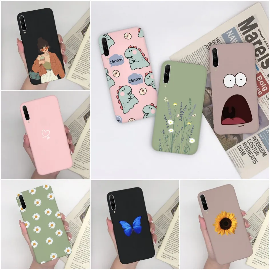 For Huawei Honor 9X Pro Cases Cover Fashion Matte Daisy Butterfly Silicone Soft TPU Phone Back Cover For Huawei Honor 8X Fundas