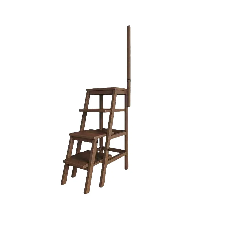 Thickened solid wood ladder, stool 85CM climbing ladder