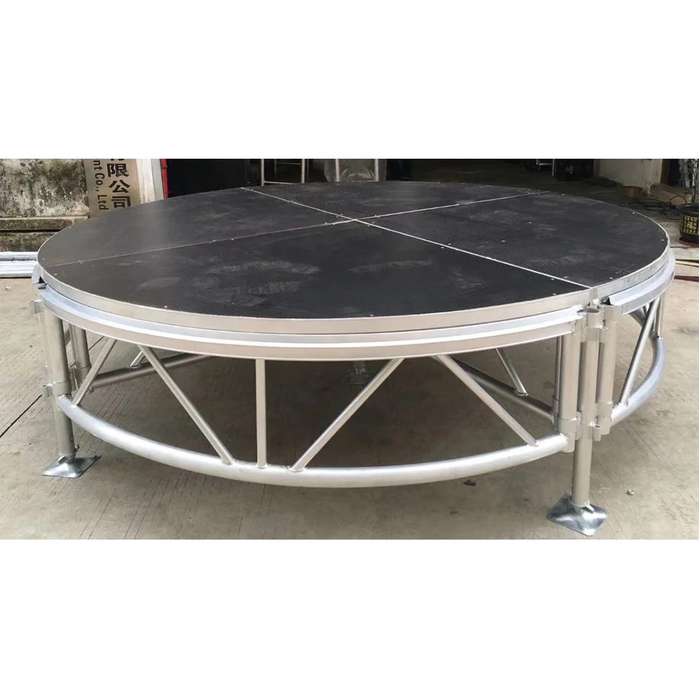 3-7m Diameter Round Stage With Aluminum Portable Stage Kit 4x4ft
