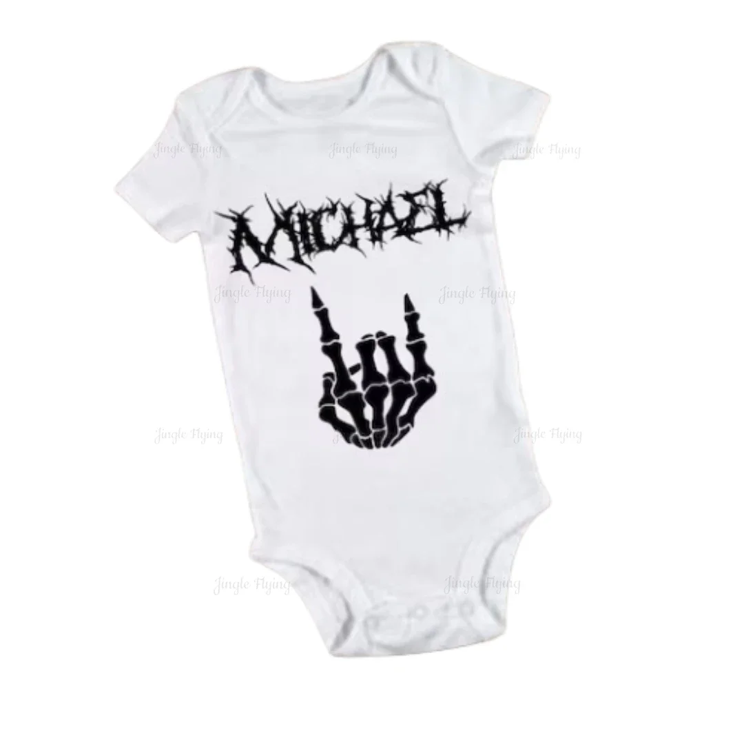 Baby Romper Baby Clothes With Antichrist Superstar With Painkiller Art Mischief Land Of Nod Metal Baby Onesie