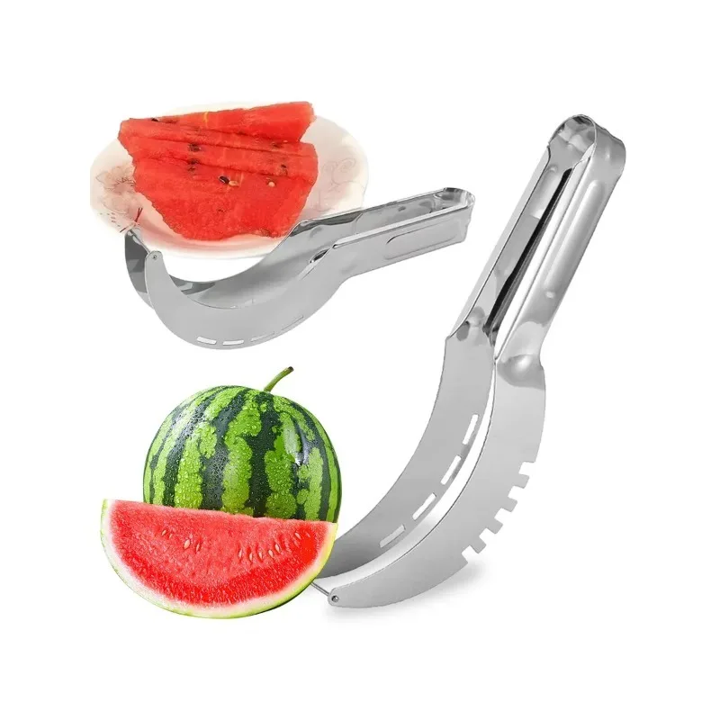 Stainless Steel Watermelon Slicer - Kitchen Knife for Fruits and Vegetables