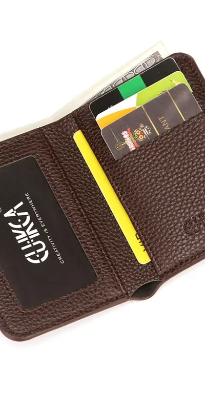 بو الجلود الرجال المحفظة رقيقة صغيرة حامل بطاقة الائتمان ليتشي نمط عملة المحفظة