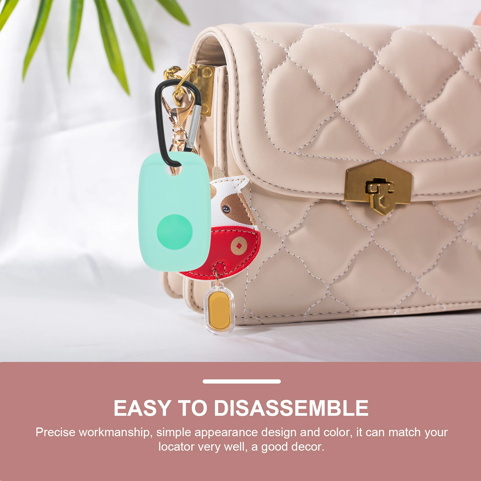 

2pcs Silicone Keychain Protective Cover For Tile Mate Case Accessory Simple Design Easy Install