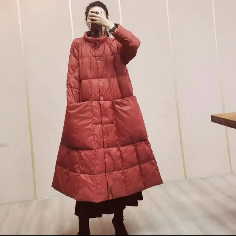 

2023 New Winter Fashion Ultra-Light Puffer Coat Women Loose Casual Versatile Soft Thick Warm White Duck Down Jackets A02