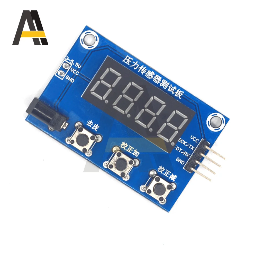 HX711 Pressure Sensor DC3-5.5V Weighing Electronic Scale Module 9999g 4-digit Digital Tube Display 5kg 10kg Pressure Sensor