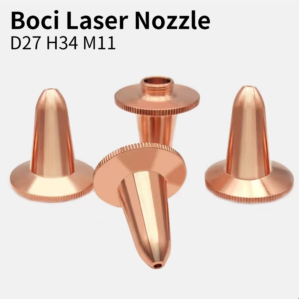 BOCI Fiber Laser Cutting Nozzle D27 H34 M11 Caliber Options 1.01.4 1.8 2.0mm Single Double Layer for Precision Cutting Head