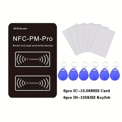 RFID 디코딩 복사기 NFC 스마트 칩 카드 리더, 13.56Mhz 1K S50 배지 클론 125Khz T5577 토큰 태그 작성기 PM Pro 키 복사기