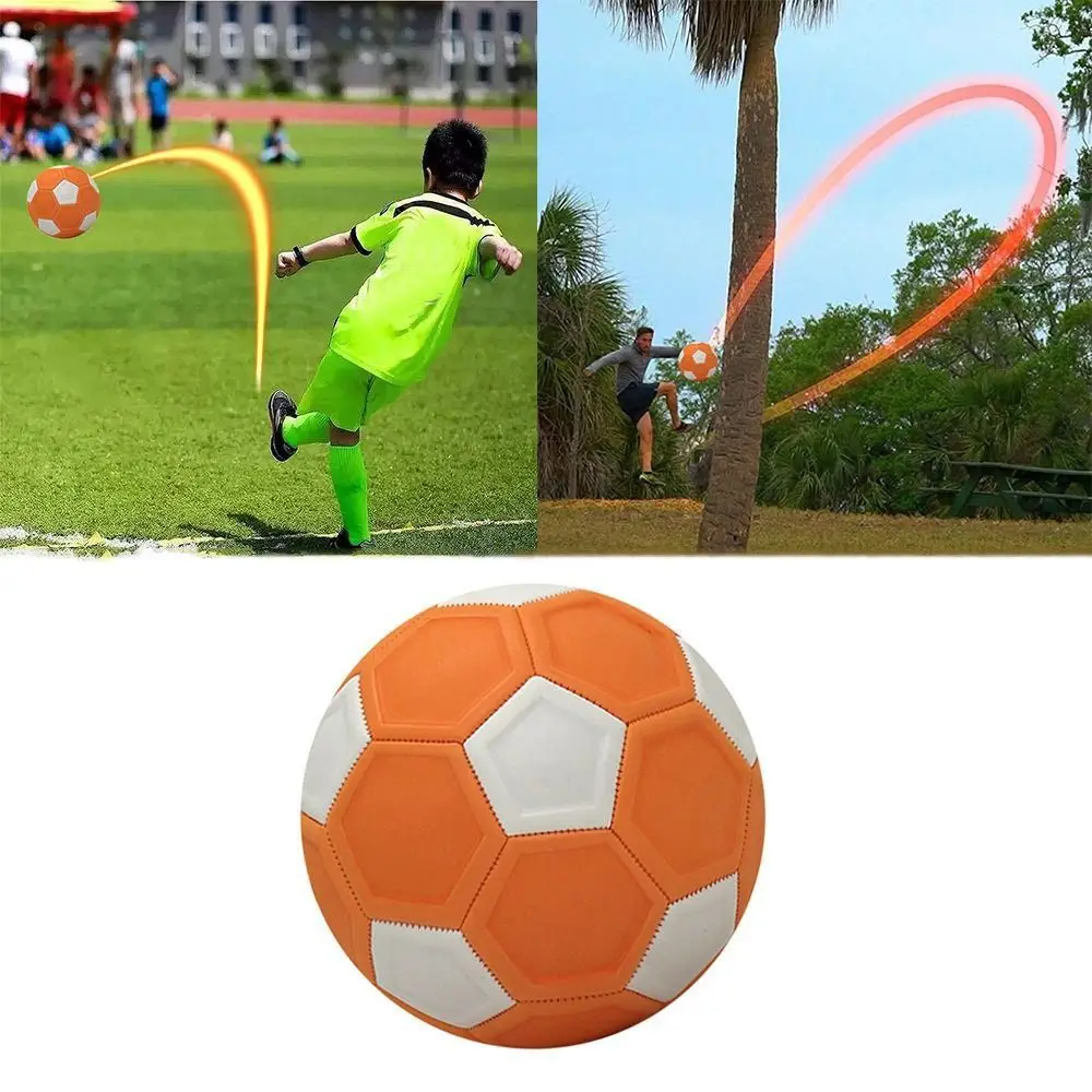 

Orange Kids Soccer Boys Girls 20cm Leeway Kicker Ball No. 4 Indentation Sport Curve Ball Outdoor & Indoor Match