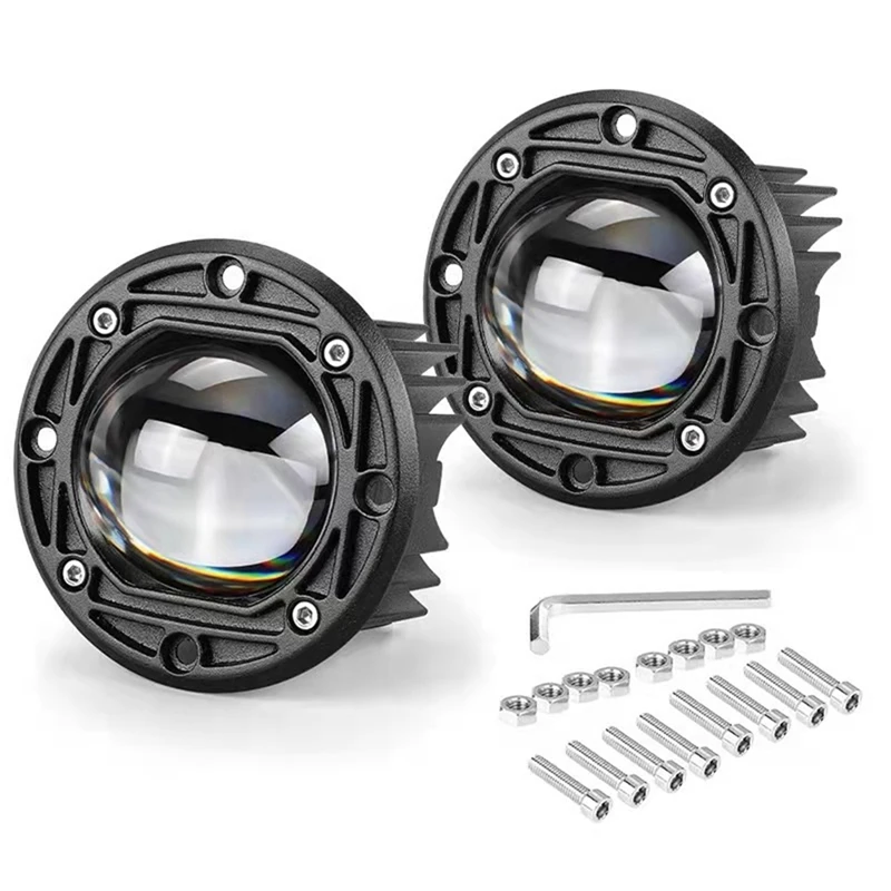 

30W Yellow White Colour 12V LED Spotlight 3Inch Front Bar Fog Light Suitable For Motorbikes Beach Bikes Off-Road