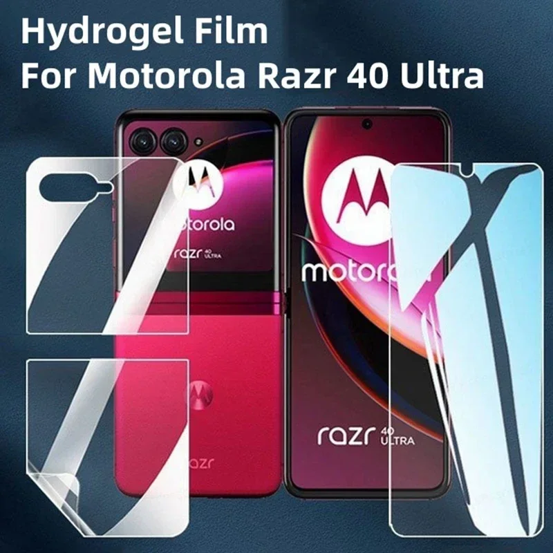 

Гидрогелевая пленка для Motorola Razr 40 ультра мягкая HD прозрачная передняя и задняя защитная пленка для Moto Razr40 Ultra 40 ультра пленка не стекло