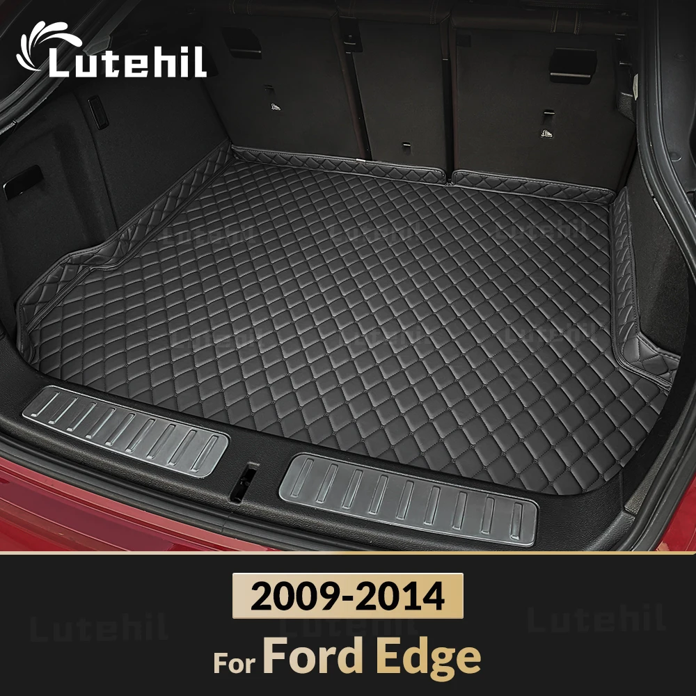 Lutehil Car Trunk Mat For Ford Edge 2009 2010 2011 2012 2013 2014 Cargo Liner Carpet Interior Accessories Cover