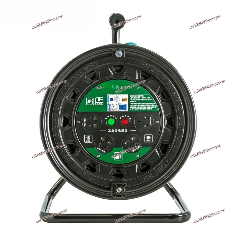

Reel 220V Five-hole Socket 16A High-power Mobile Cable Reel