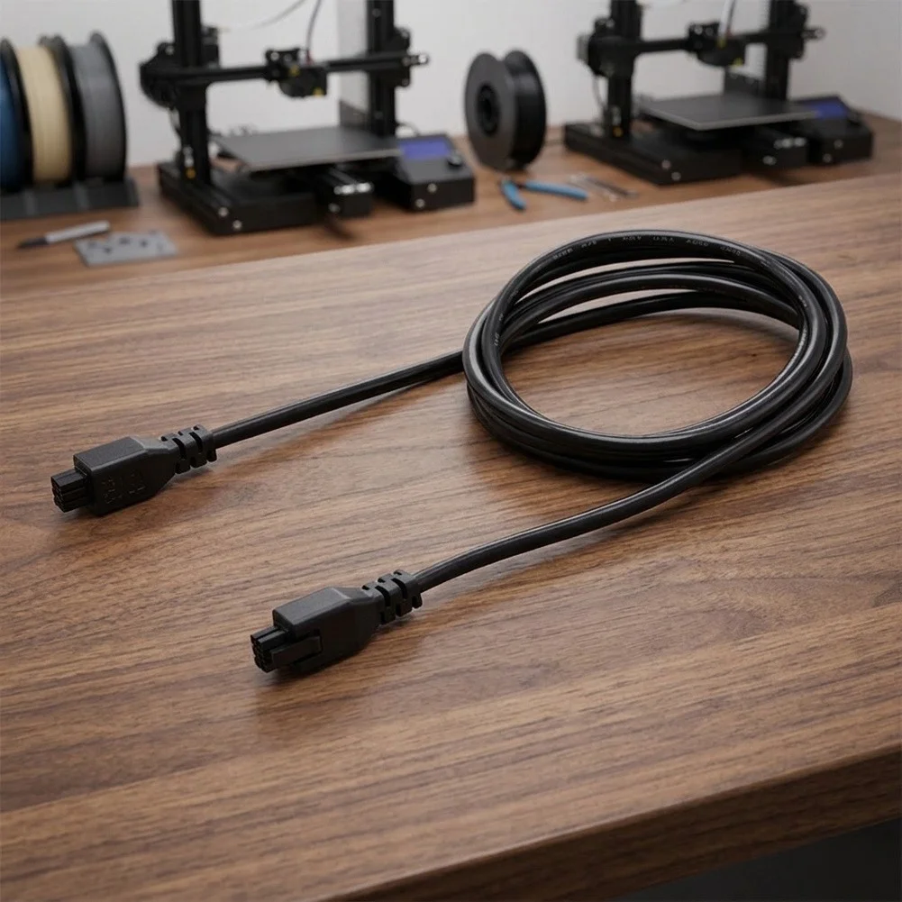 1pc For 3D Printers Extension Cable 1.5M/2M For Bambu-Lab P1S P1P X1C X1E For 3D Printers 6-pin Interface Copper Extension Cable