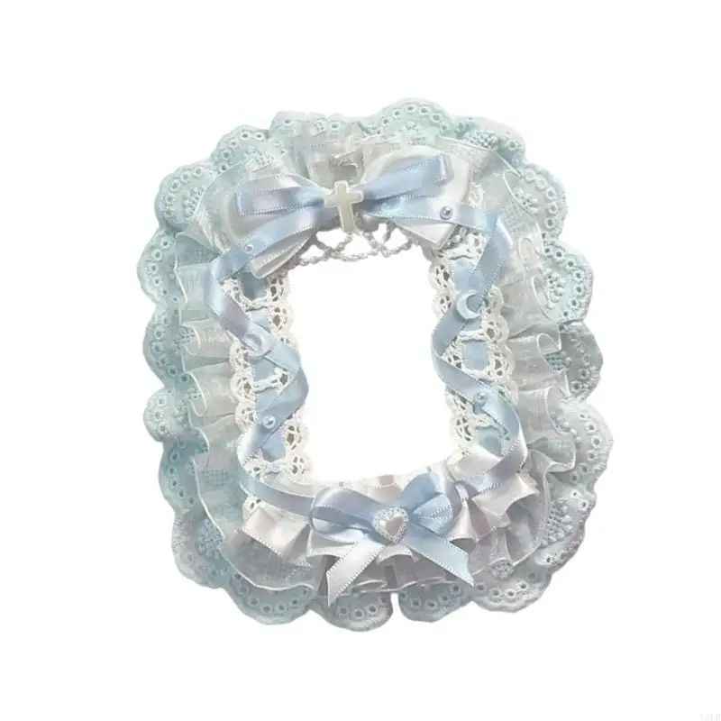 

Y5LB Lace Photocard Case Bows Photocard Holder Card Sleeve Bus Card Holder Card Protector Lovely Card Cover Storage Bag